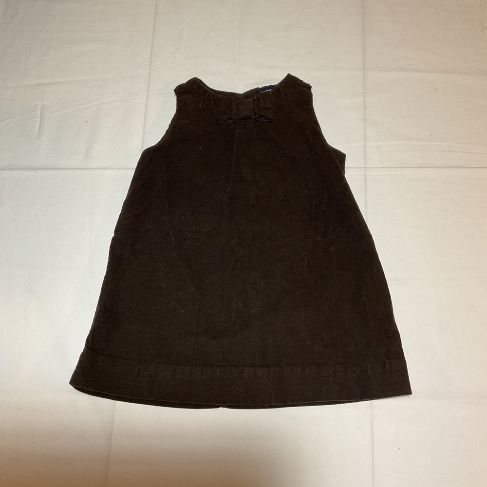 Baby Gap Girls 12-18 Month Sleeveless Corduroy Brown Dress